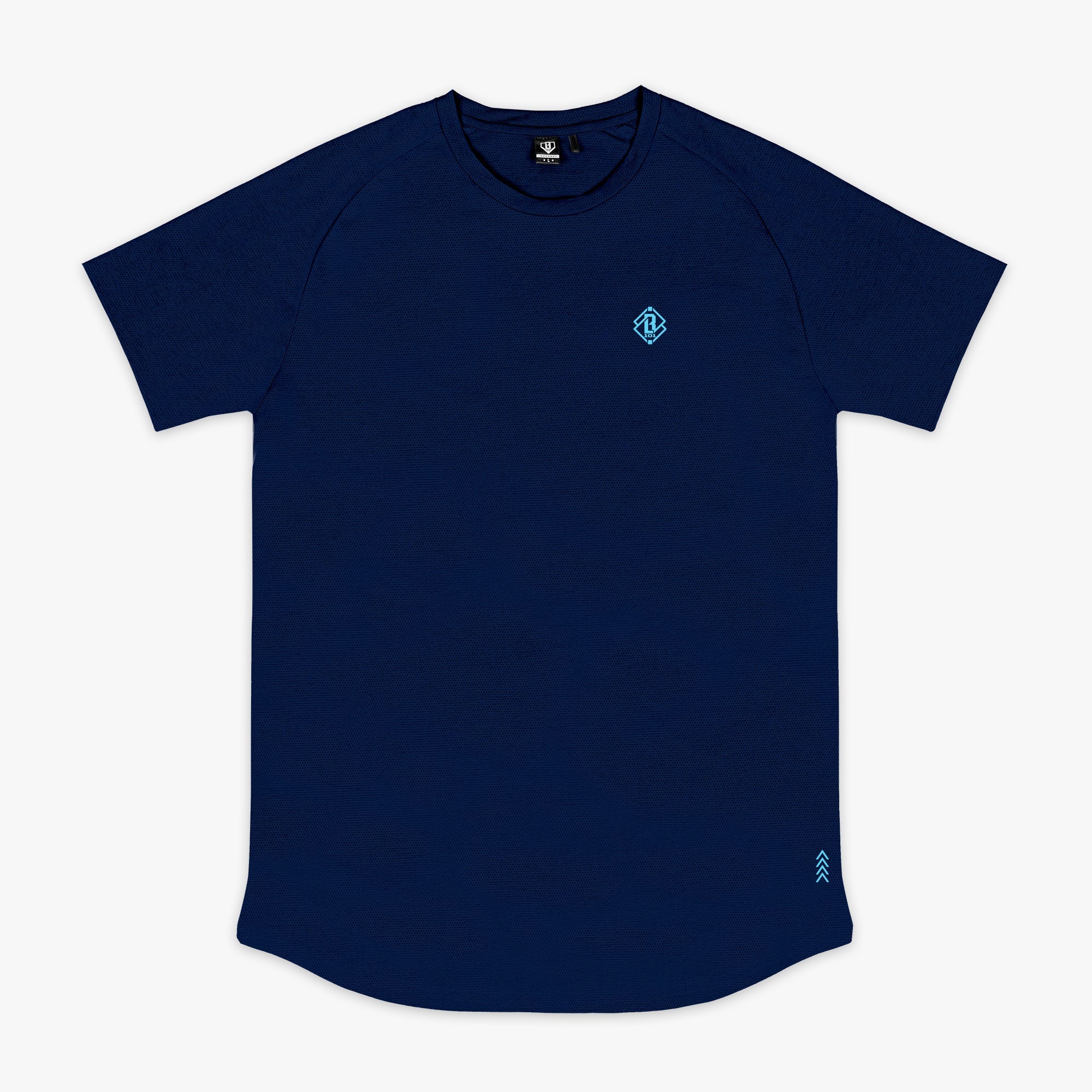 Diamond Tech Tee - Navy/Light Blue