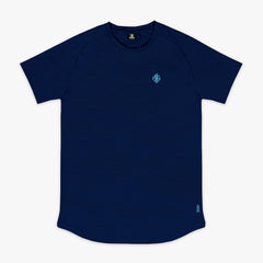 Diamond Tech Tee - Navy/Light Blue