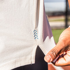 Diamond Tech Youth Tee - Bone/Light Blue