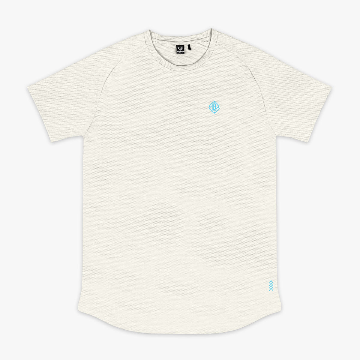 Diamond Tech Youth Tee - Bone/Light Blue
