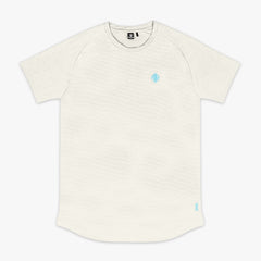 Diamond Tech Youth Tee - Bone/Light Blue