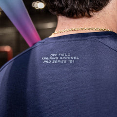 Diamond Tech Youth Tee - Navy/Light Blue