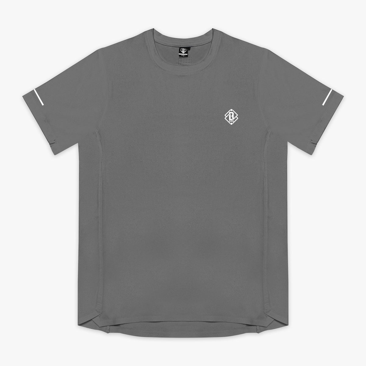 Diamond Tech Vented Youth Tee - Gray