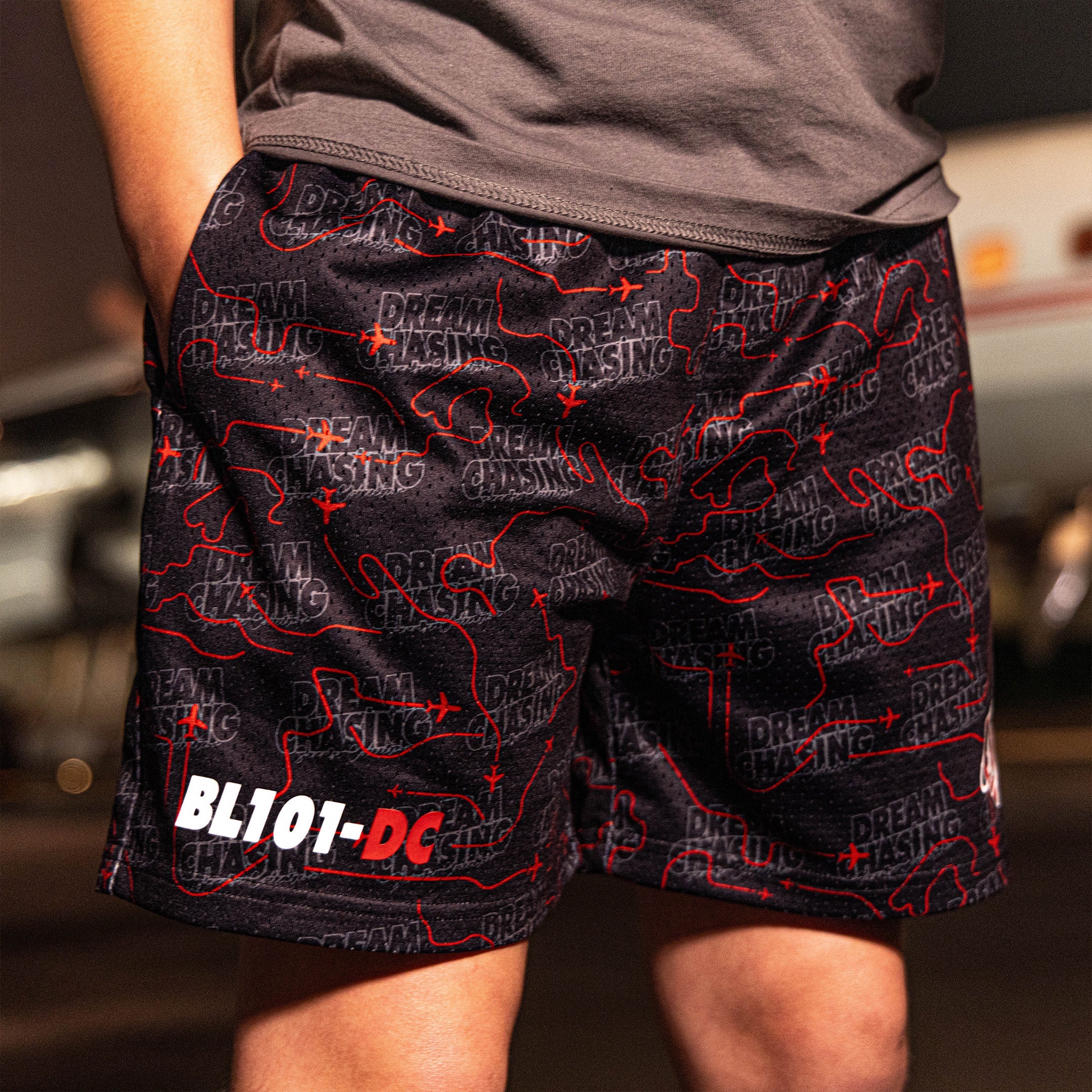 Dream Chaser Youth Shorts - Red Eye