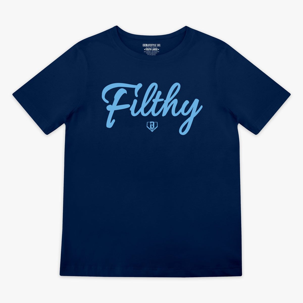 Filthy Youth Tee - Navy/BL Blue