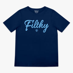 Filthy Youth Tee - Navy/BL Blue