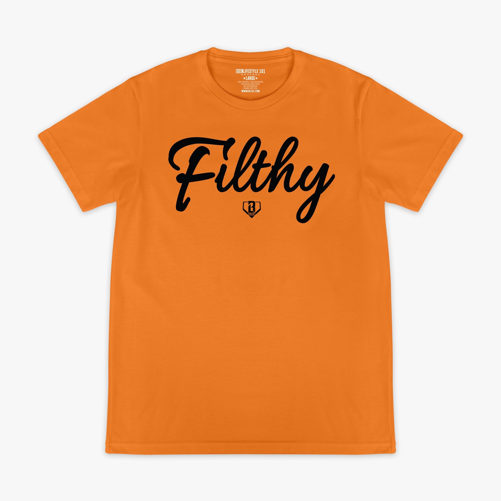 Filthy Tee - Orange/Black