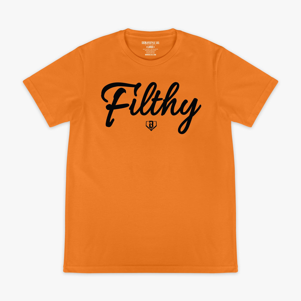 Filthy Tee - Orange/Black