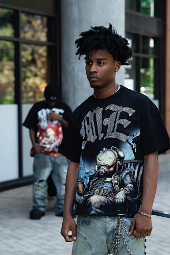 Mixed Emotion Illustrated Graphic Tee