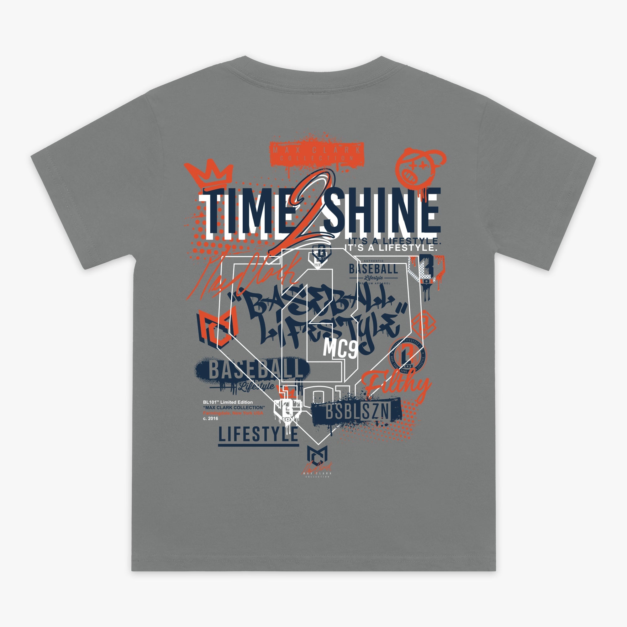 Max Clark Youth Tee - Gray