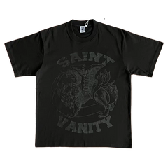 SAINT VANITY ins Same Style Letter Printed Casual Short Sleeve T-shirt