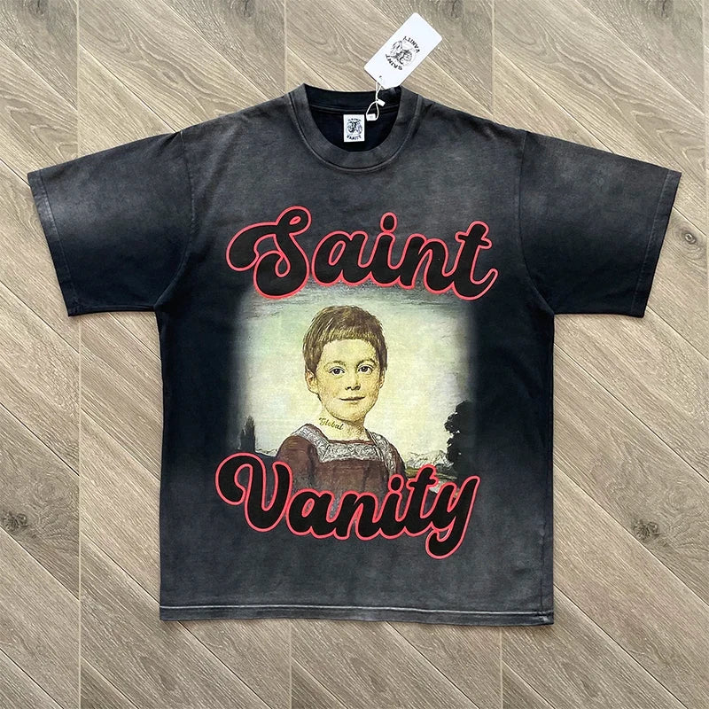 SAINT VANITY Global BHM Girl Ogor Attack TEE Laundry Short Sleeve Collection (1)