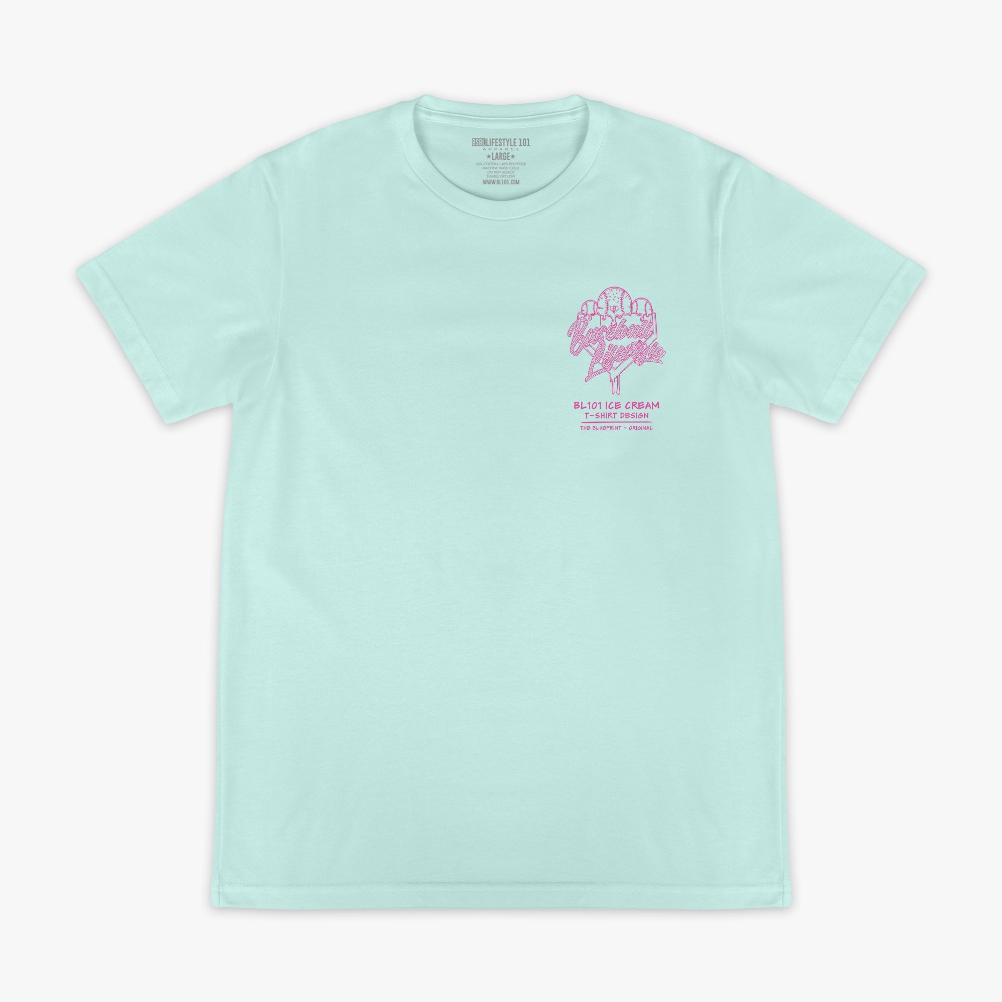 OG Ice Cream Design Tee - Light Blue