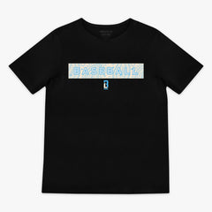 Paisley Youth Tee - Black/Bone/Light Blue