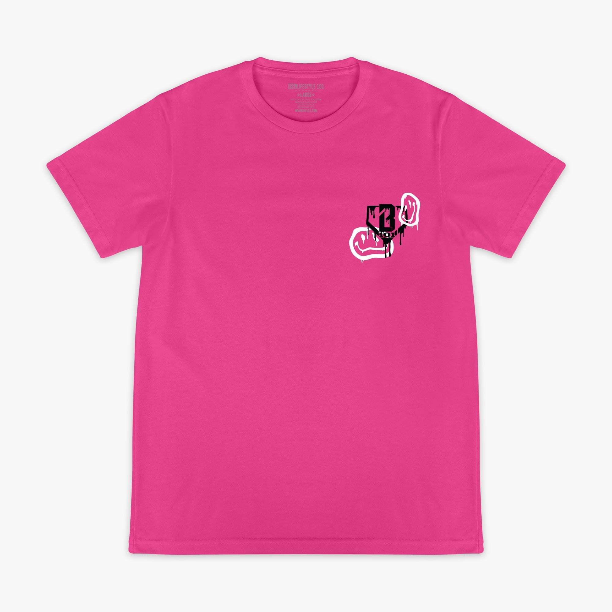 Smiley Slugger Tee - Pink