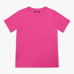 Upside Down Baseball Youth Tee - Pink