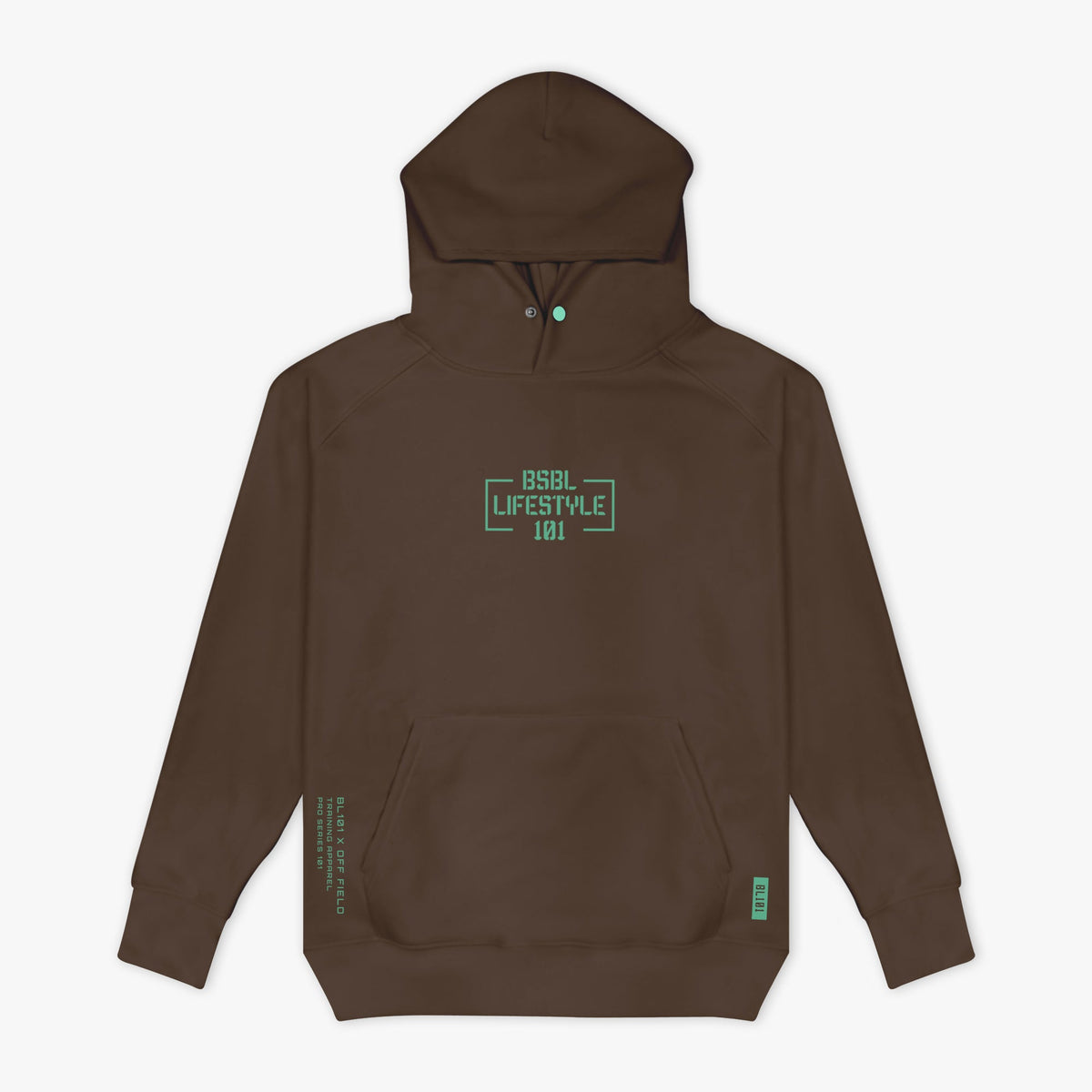 Off-Field Performance Hoodie - Brown/Mint