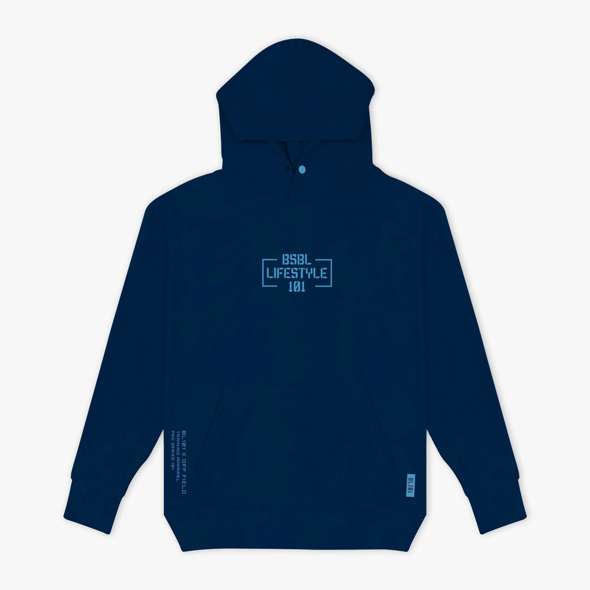 Off-Field Performance Hoodie - Navy/Light Blue