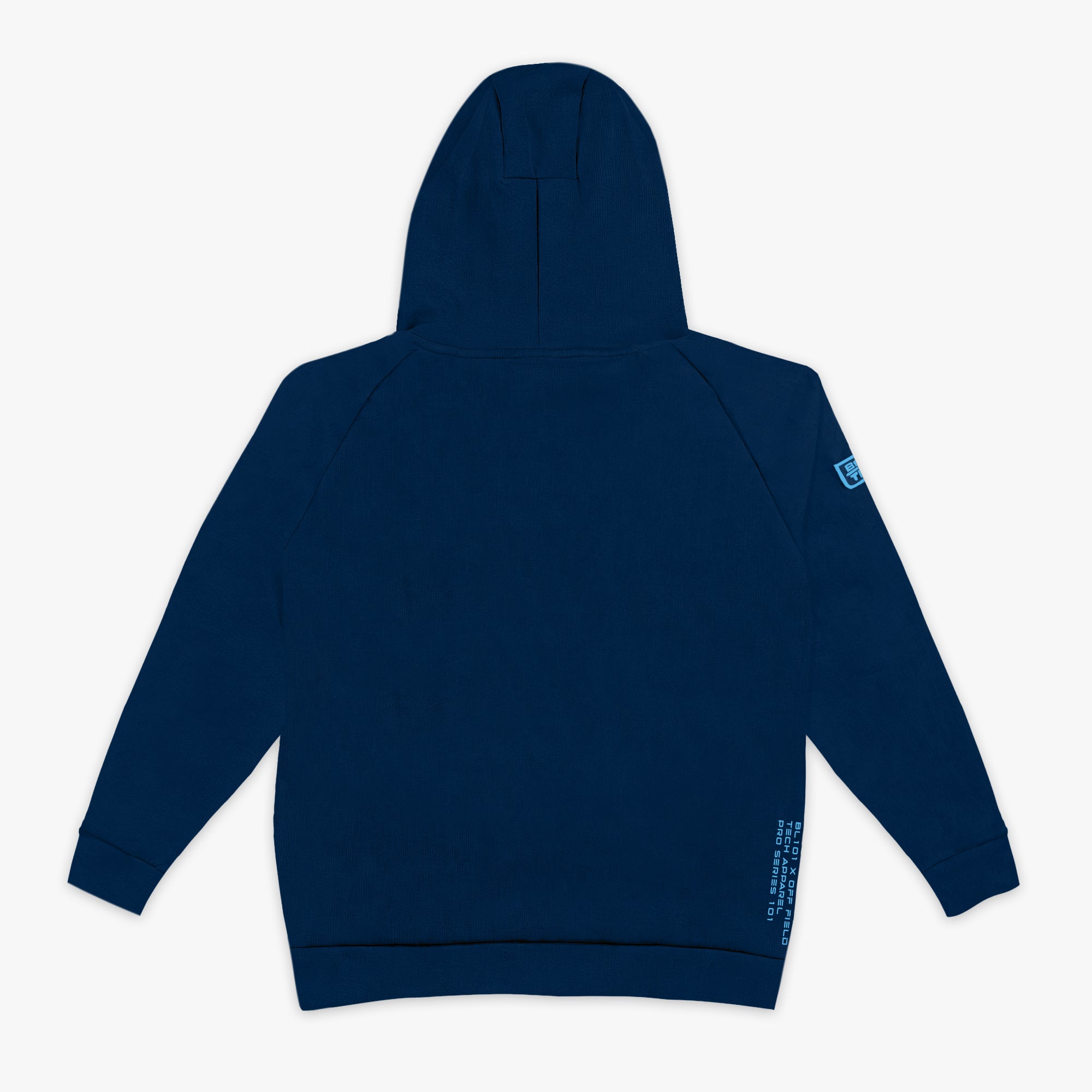Diamond Tech Side Vented Hoodie - Navy/Light Blue