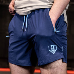 Pro Series Youth Shorts V2 with Liner - Navy/Light Blue