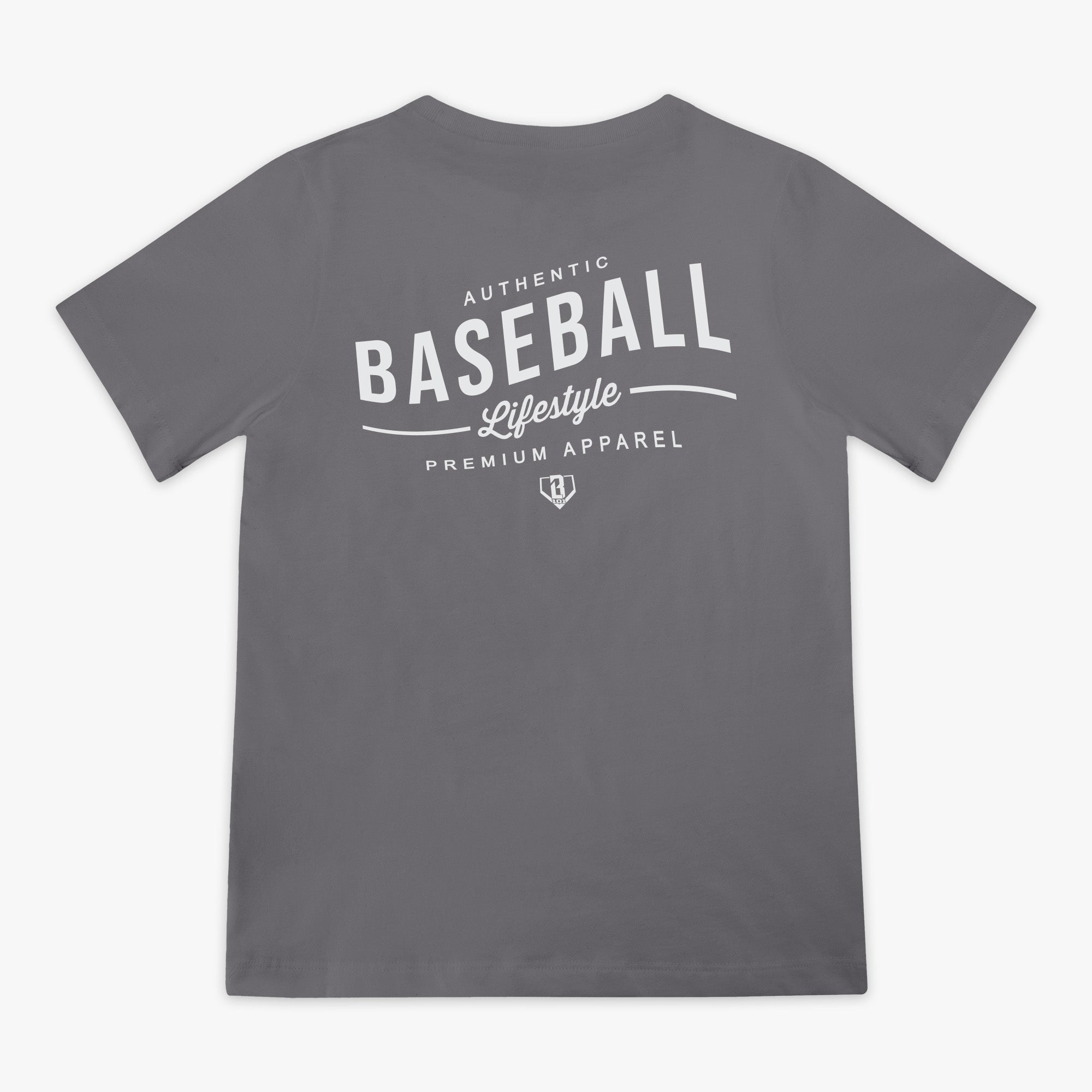 BSBL Wave Youth Tee - Cool Gray