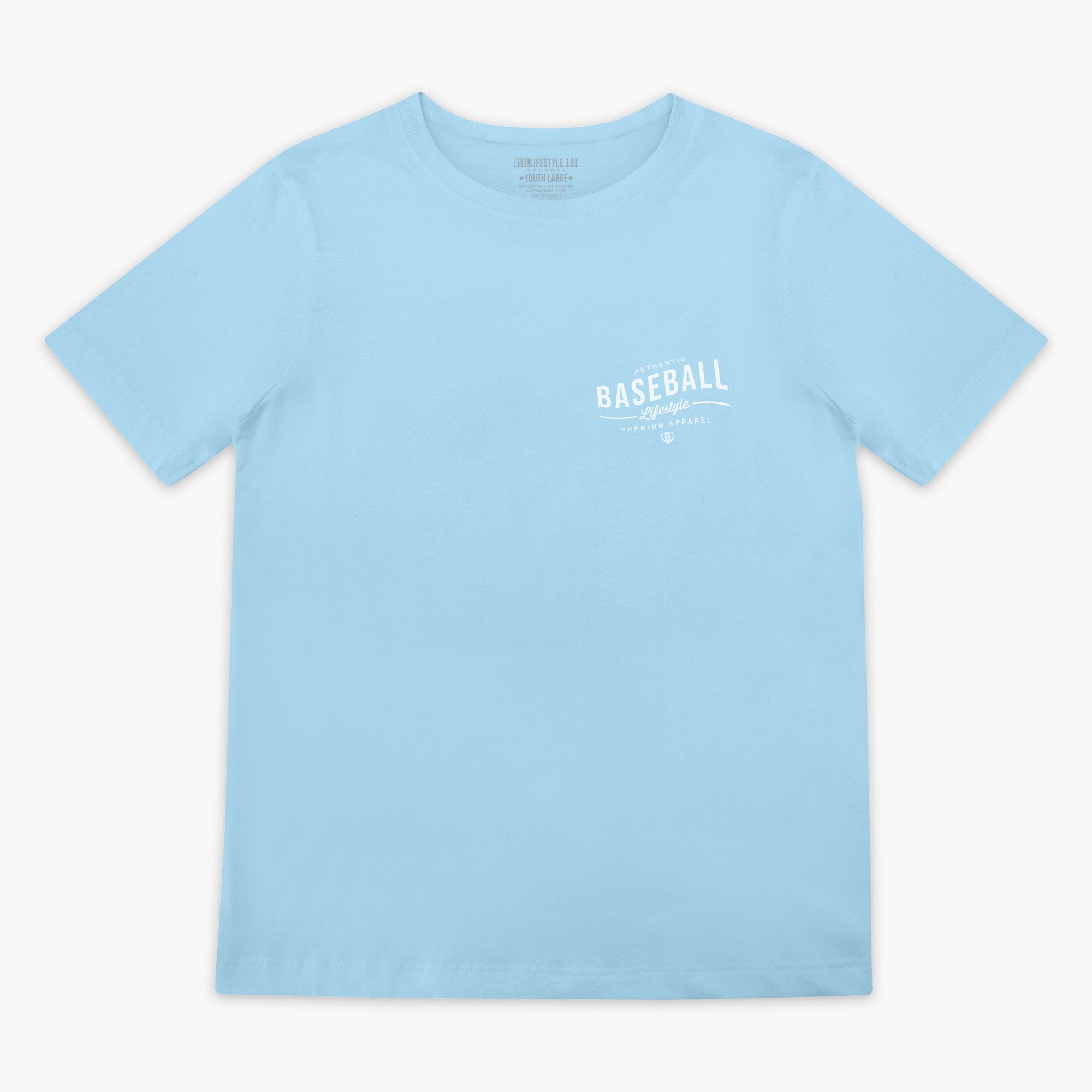 BSBL Wave Youth Tee - Light Blue