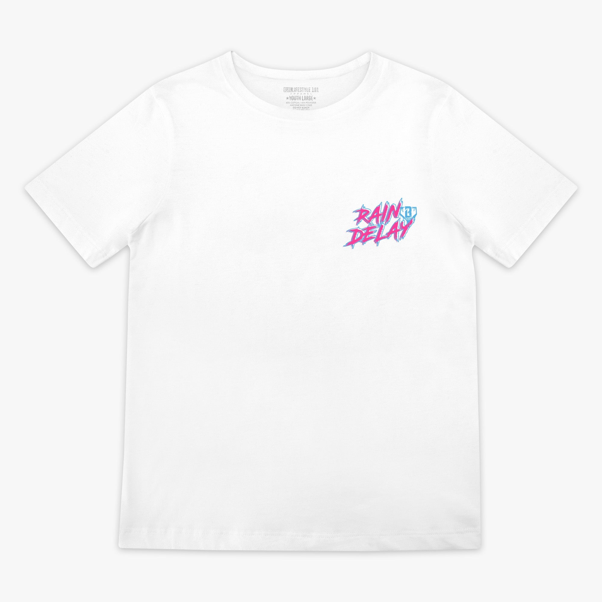 Rain Delay Youth Tee - Cotton Candy
