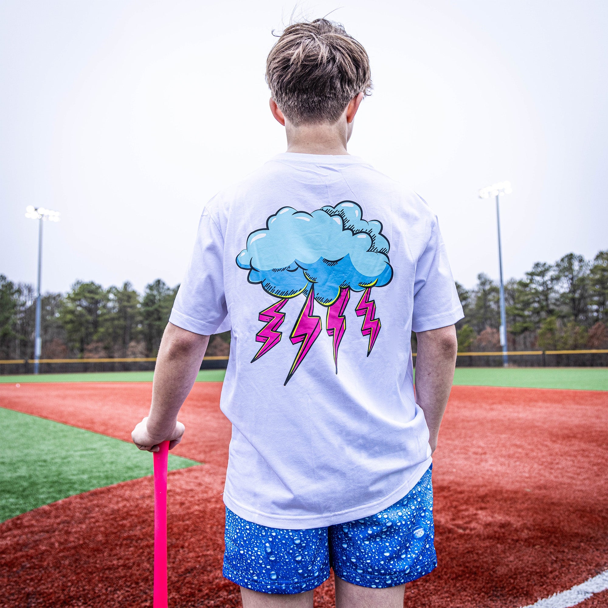 Rain Delay Tee - Lightning Bolt