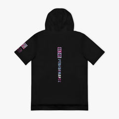 Realtree BSBL-SZN Short Sleeve Hoodie V3 - Black/Aspect Blue