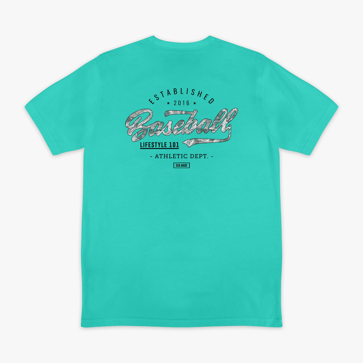 Realtree Established Tee - Teal/Aspect-Arctic