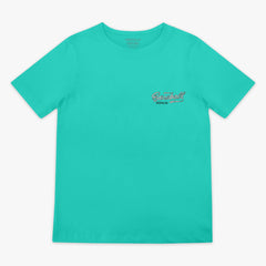 Realtree Established Youth Tee - Teal/Aspect-Arctic