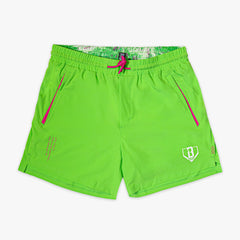 Realtree Pro Series Youth Shorts V2 with Liner - Green/Aspect-Pink