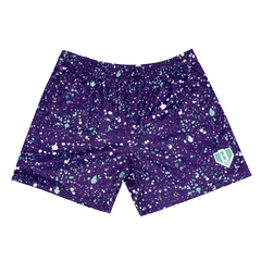 Splatter Shorts - Purple