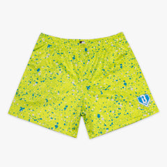 Splatter Youth Shorts - Highlighter Yellow