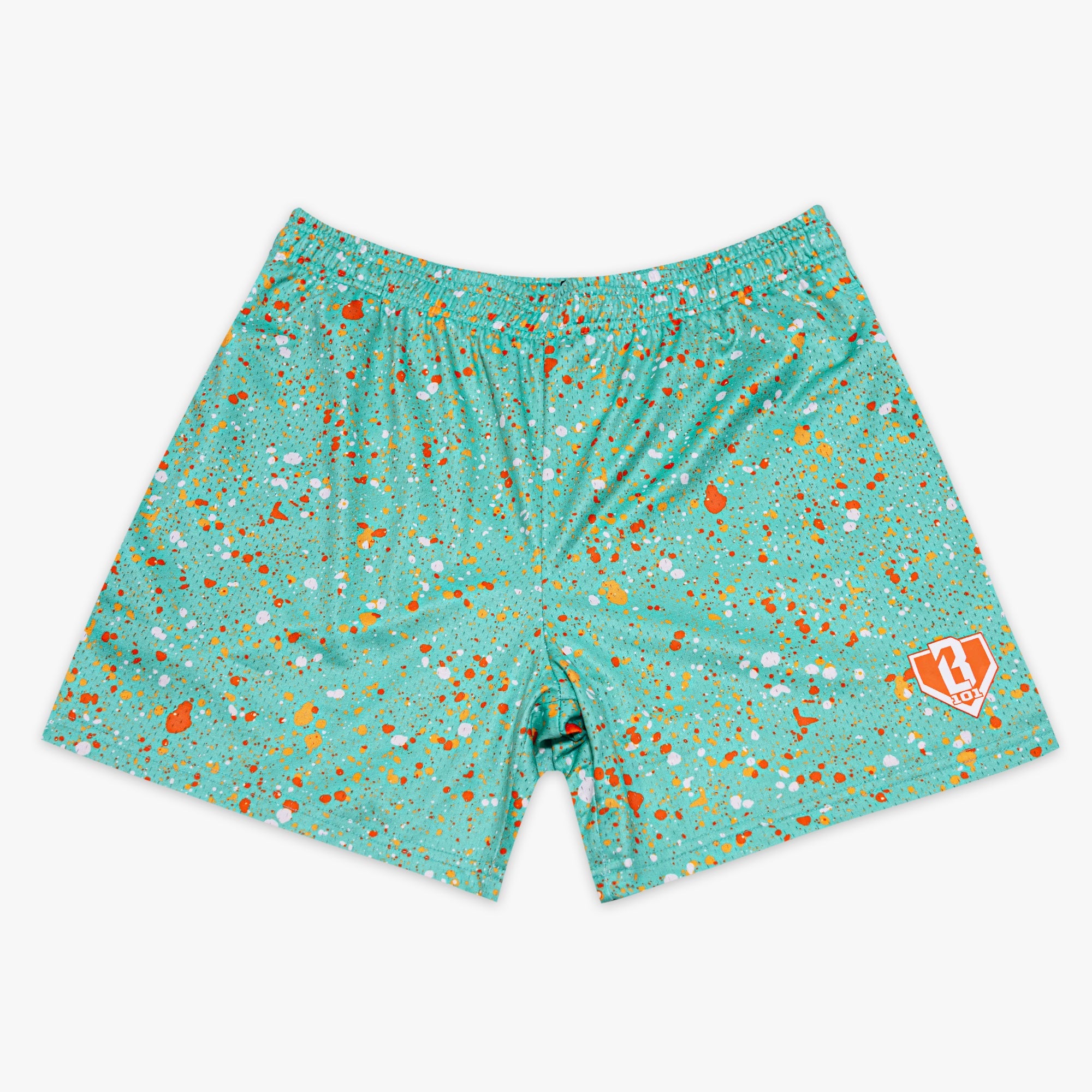 Splatter Youth Shorts - Teal