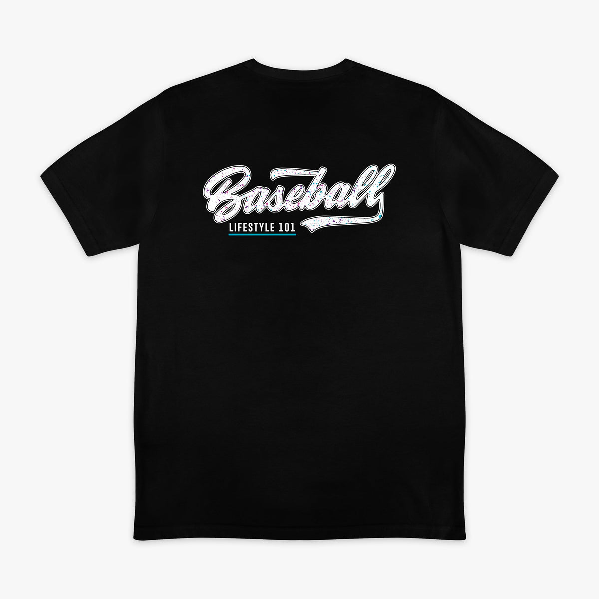 Splatter Established Tee - Black/White