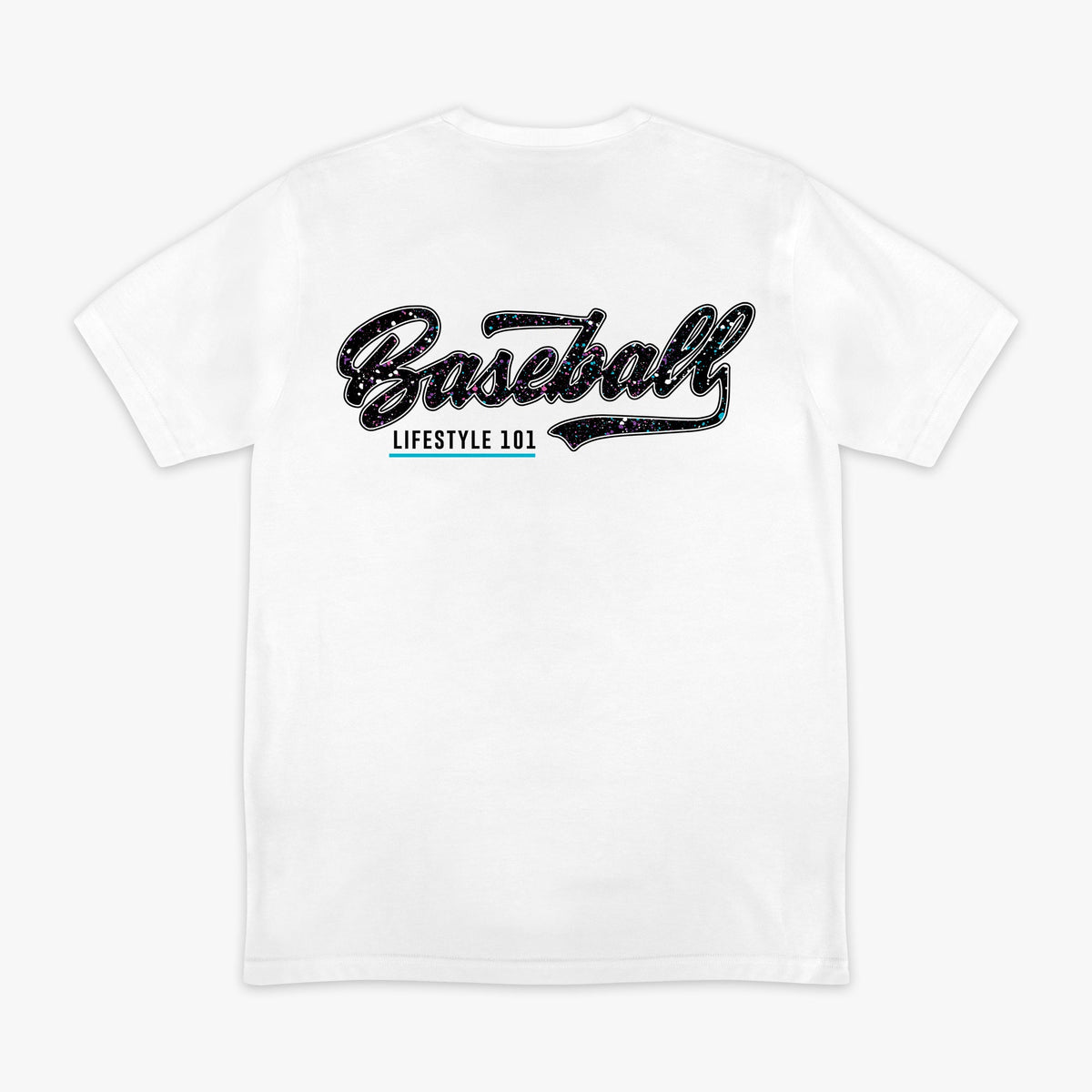 Splatter Established Tee - White/Galaxy