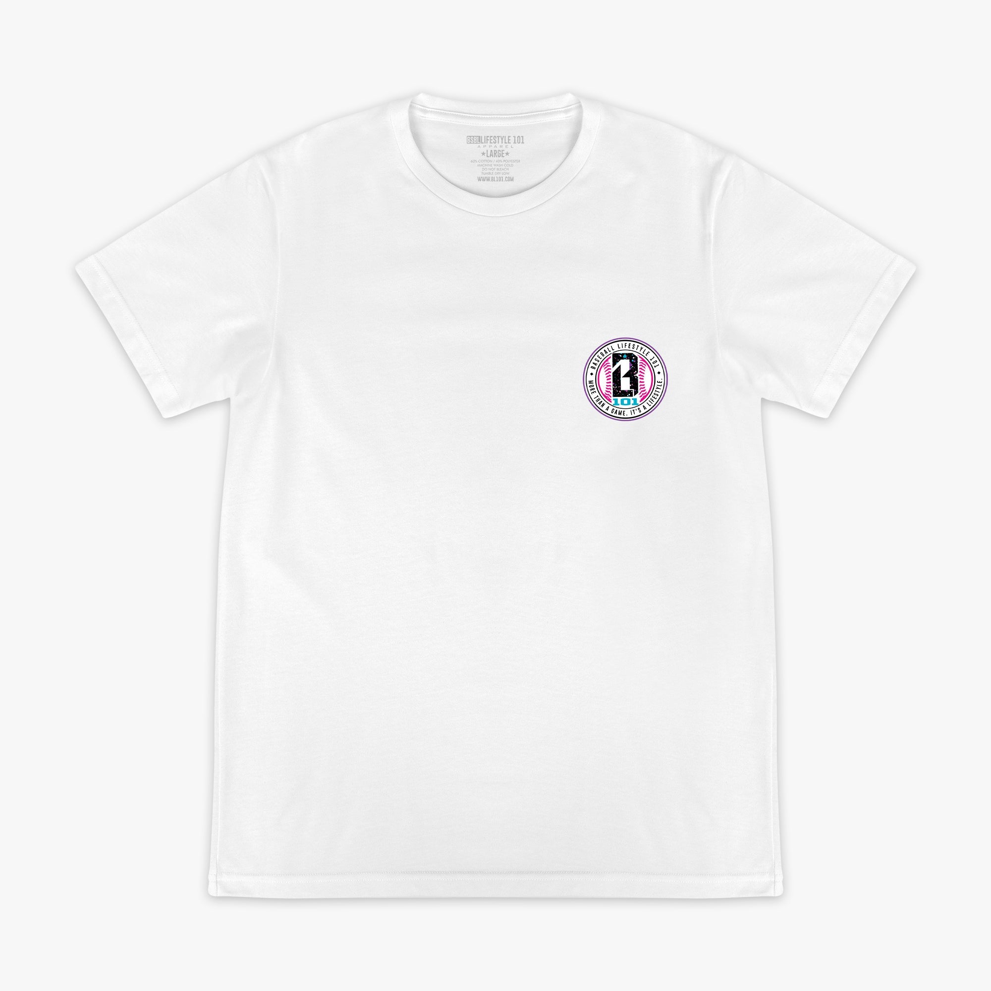 Splatter Established Tee - White/Galaxy