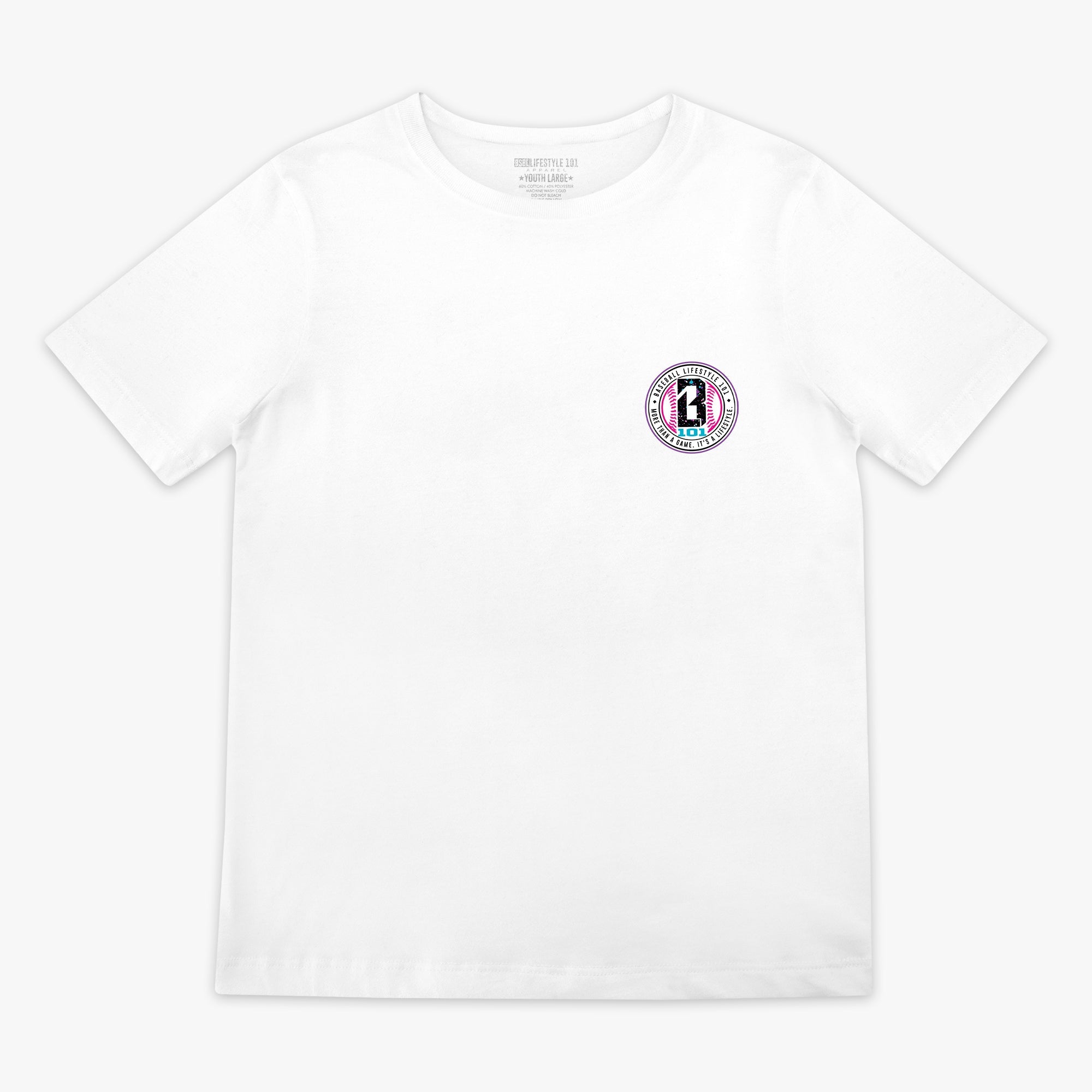 Splatter Established Youth Tee - White/Galaxy