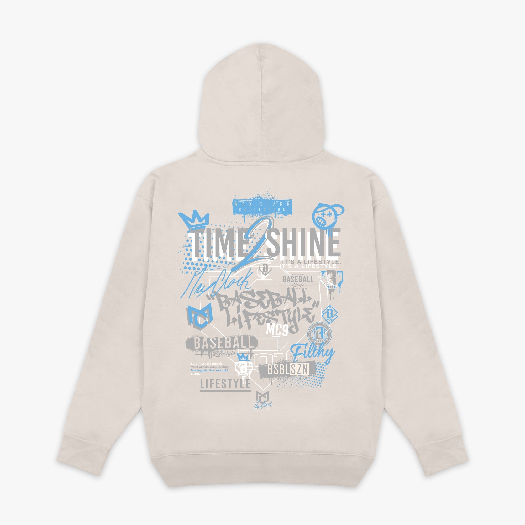 Time 2 Shine Icons Hoodie - Bone
