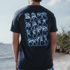 Wave Youth Tee - Navy