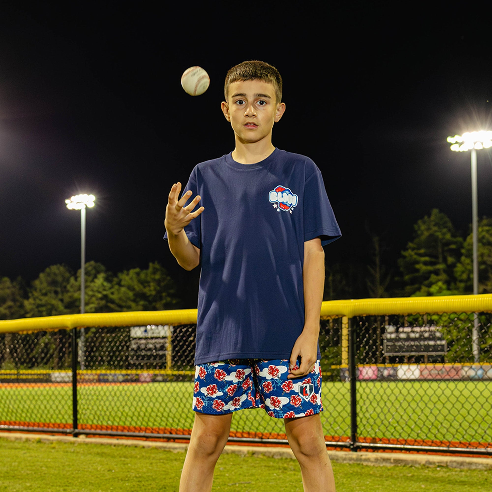 Cotton Candy Youth Tee - Navy
