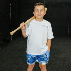 Time 2 Shine Icons Youth Court Shorts - Blue