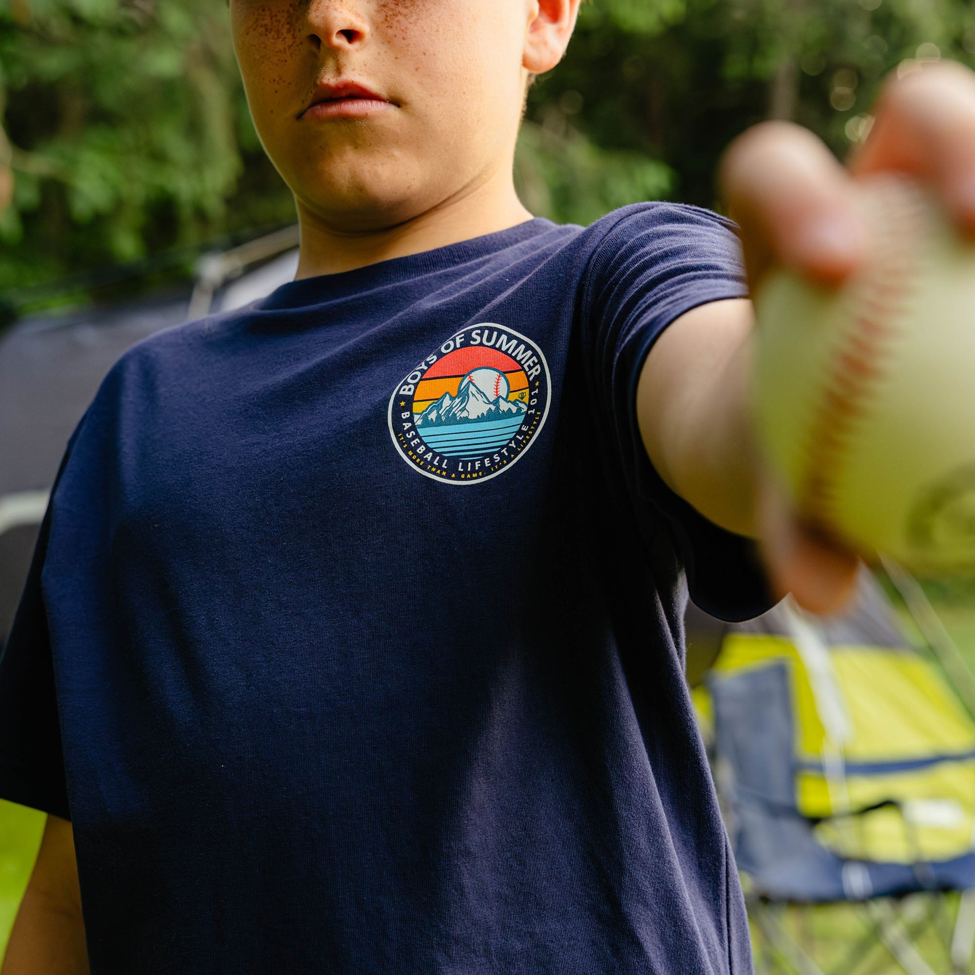 Boys of Summer Sunrise Youth Tee - Navy