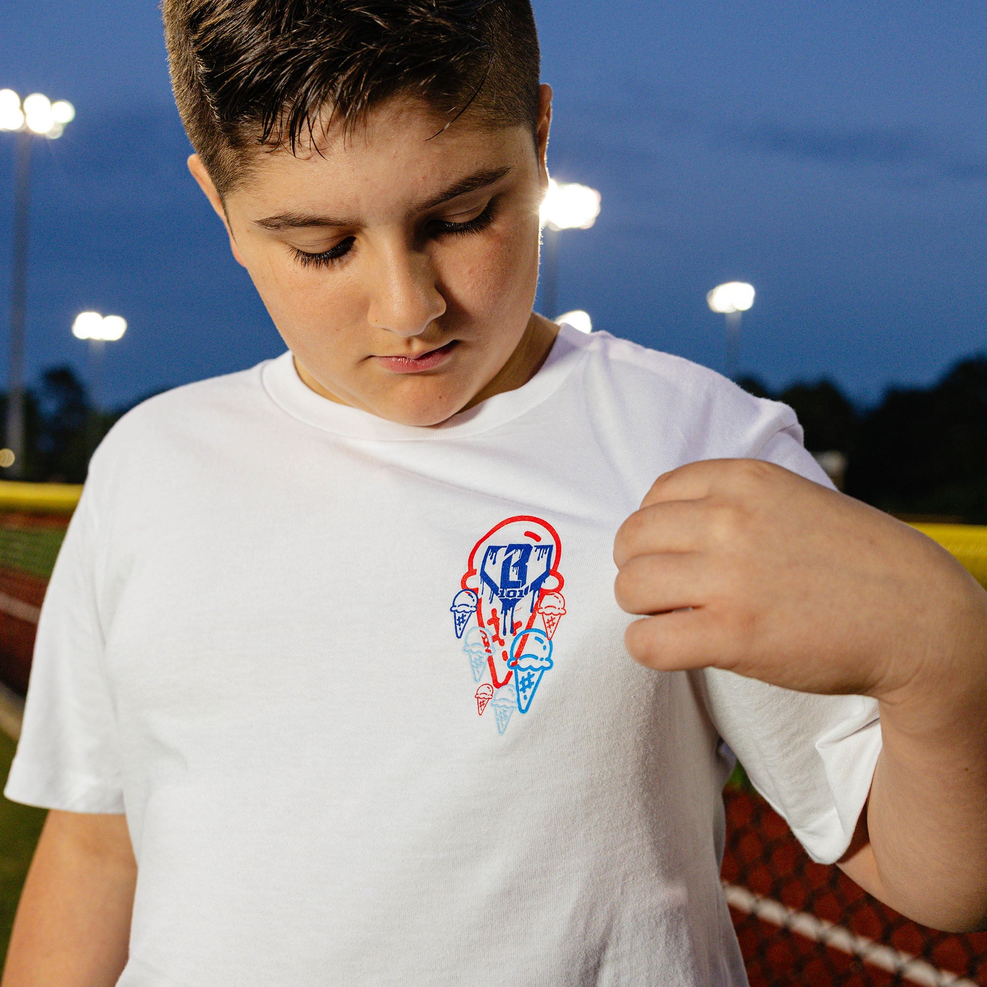 Scoops Ice Cream Youth Tee - USA