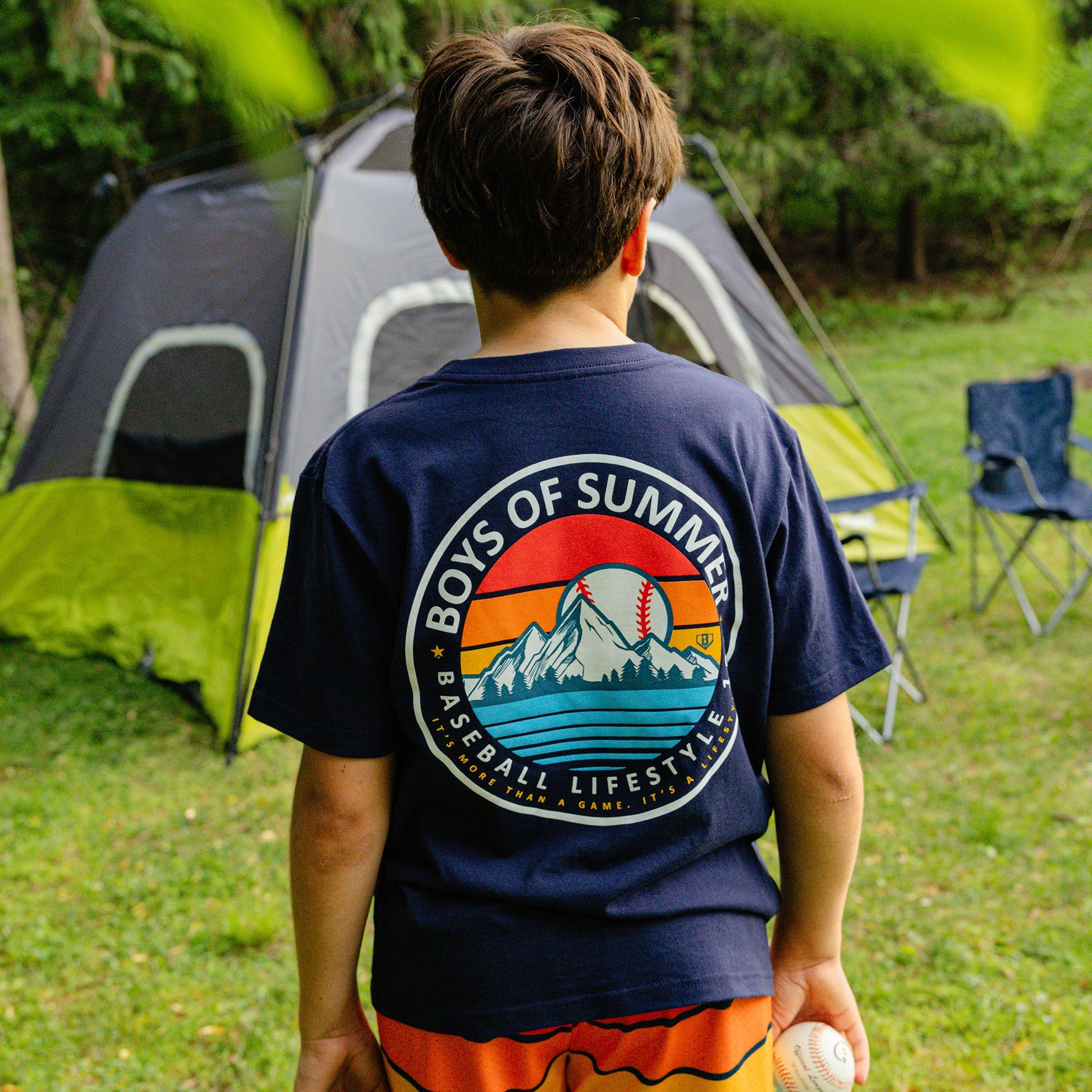 Boys of Summer Sunrise Youth Tee - Navy