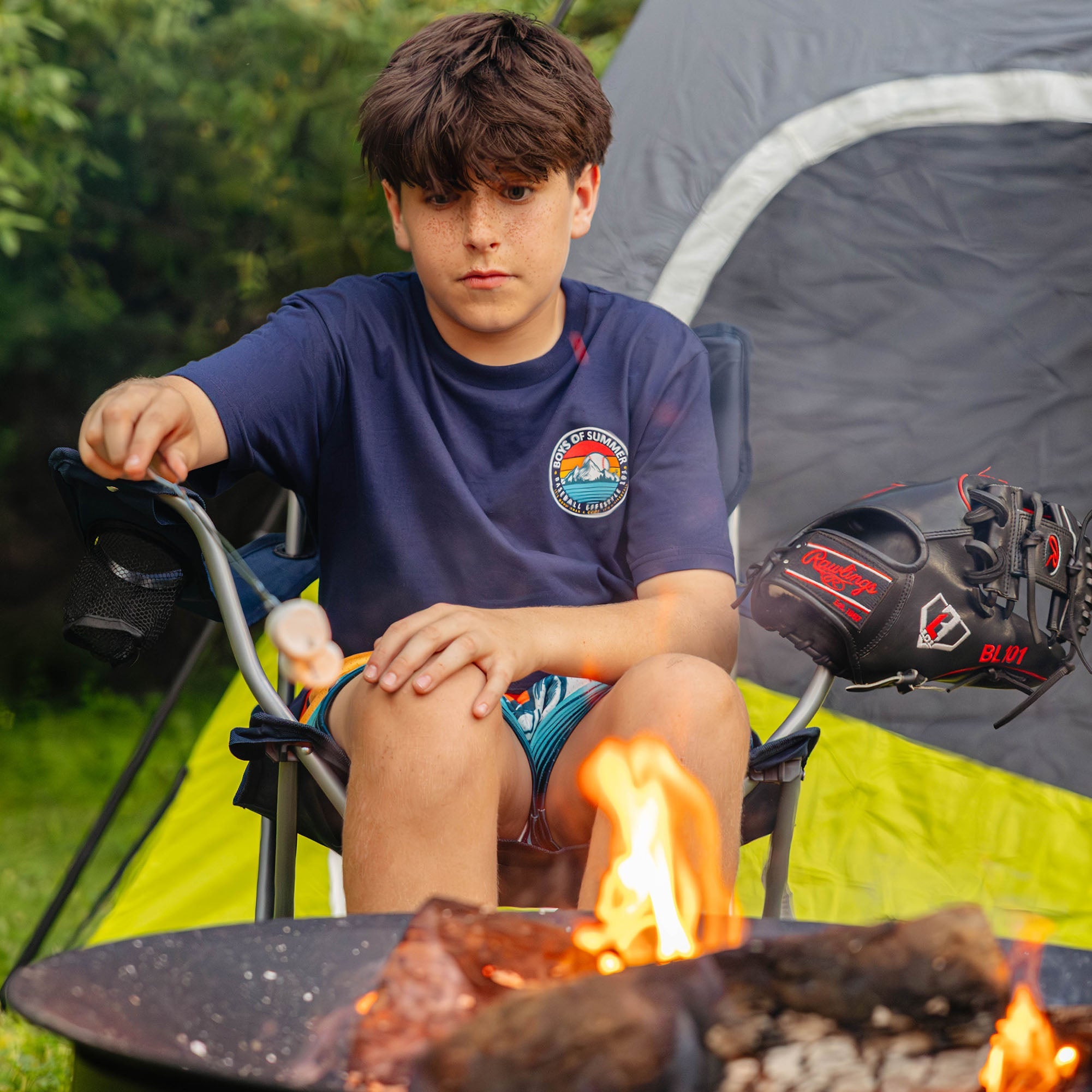 Boys of Summer Sunrise Youth Tee - Navy