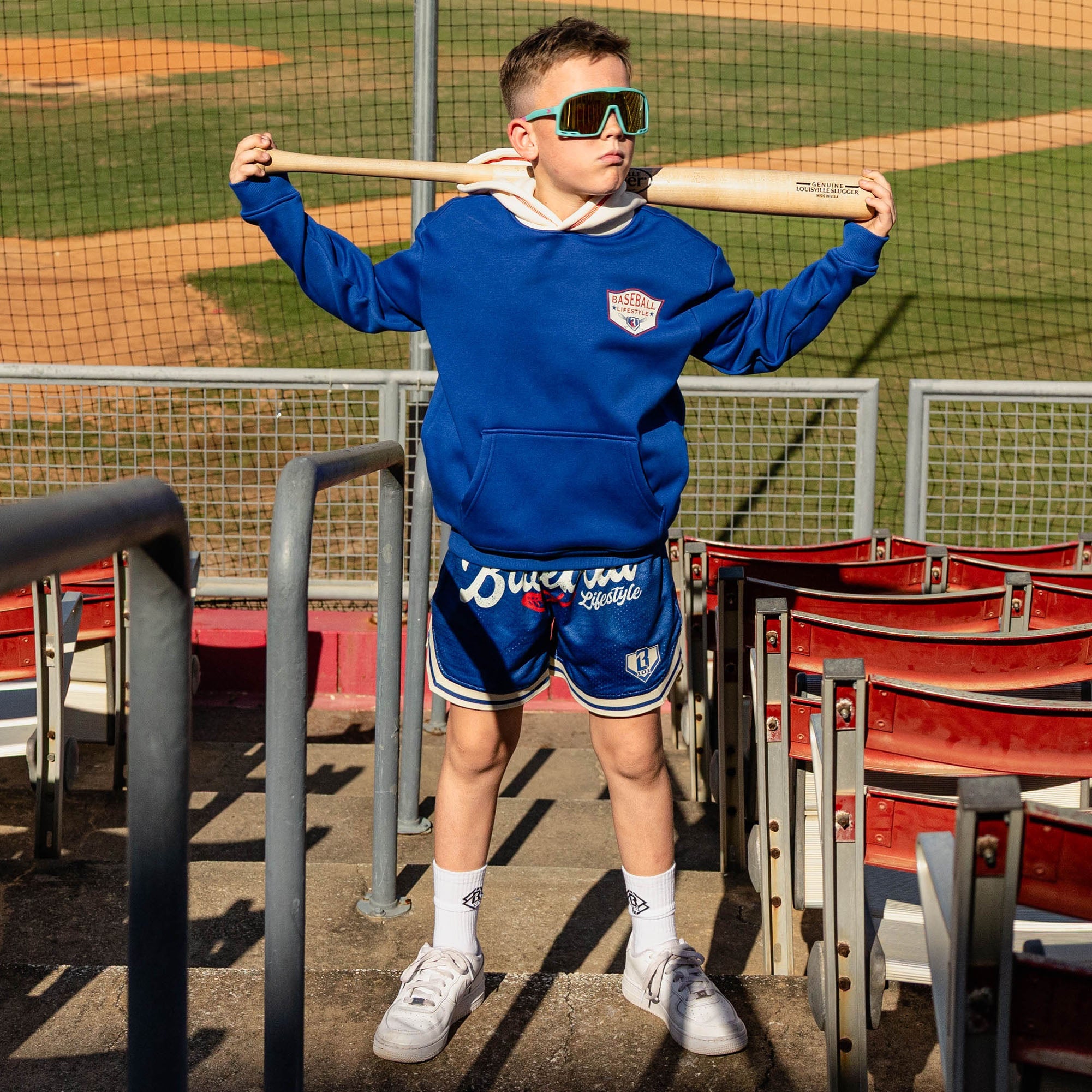Baseball Champions Youth Hoodie - Navy