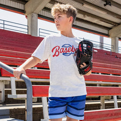Gradient Stripe Youth Shorts - Blue