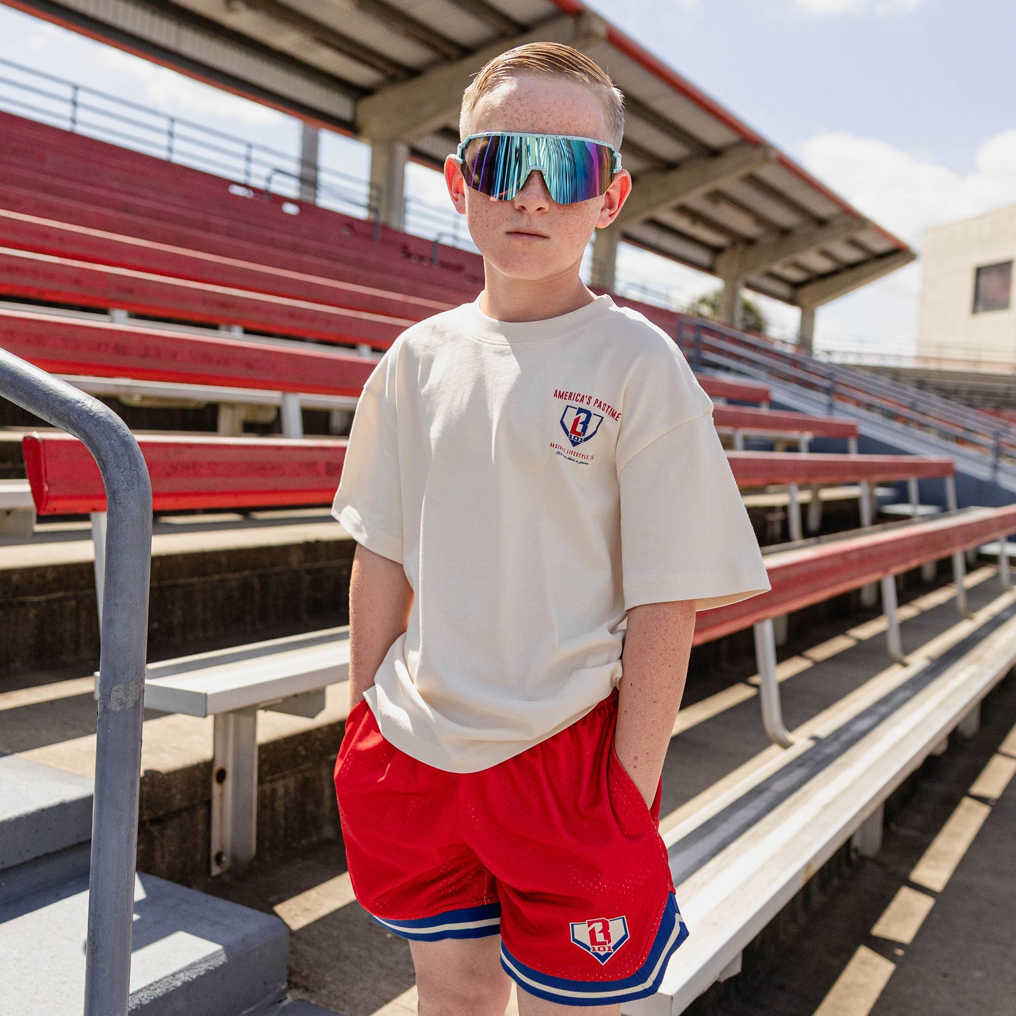 Stadium Youth Relaxed Tee - Bone